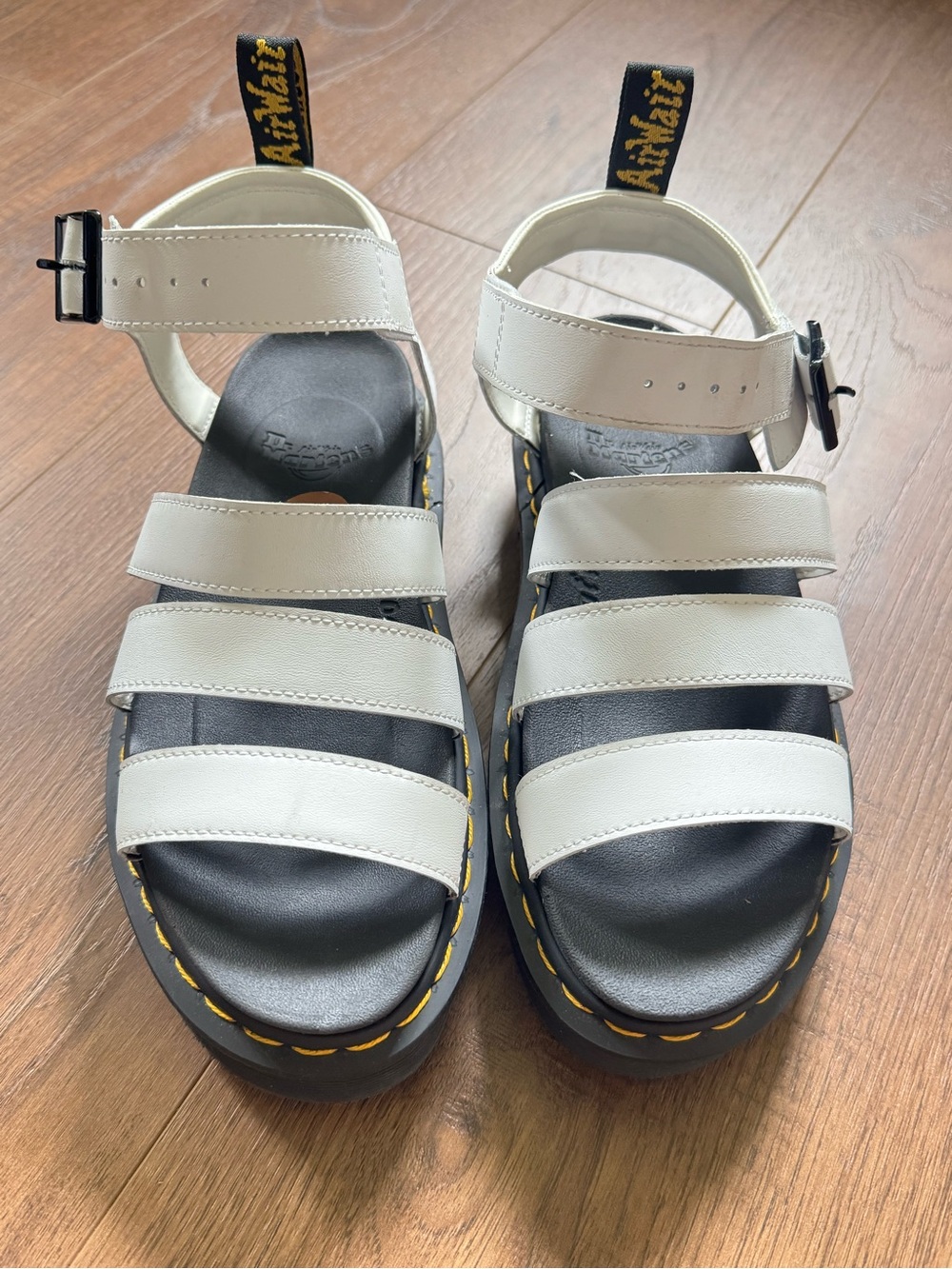 Dr Martens Blaire sandals in white Size 8 - Picture 3 of 5
